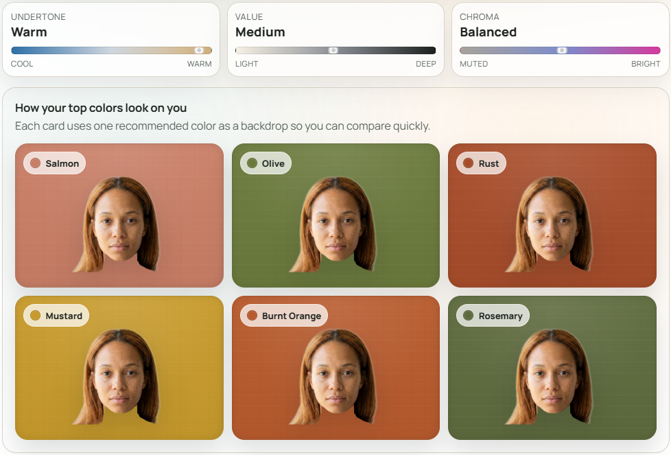 Best color simulation preview